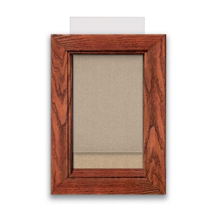 United Visual Products Indoor Enclosed Combo Board, 72"x36", Blk Frame/Blk Porc & Ultramarine UVCB7236B-BLKPORC-ULTMAR